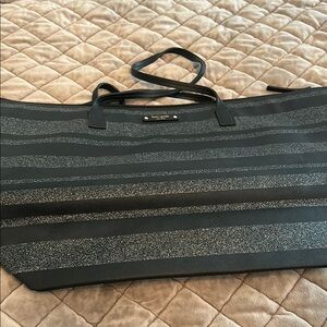 Kate Spade Black and Silver Tote Bag